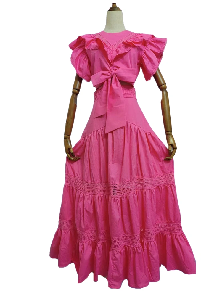 Lace Splicing Two Piece Set