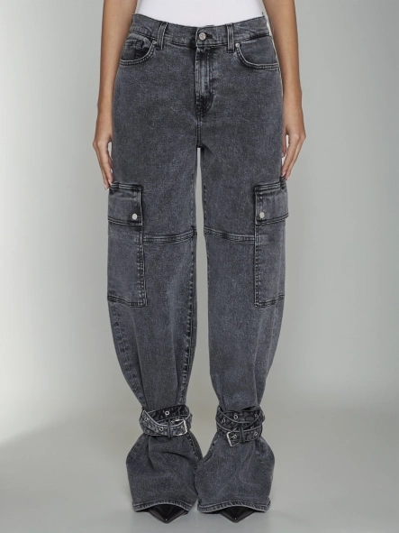 Strap Straight Tube Casual Jeans New