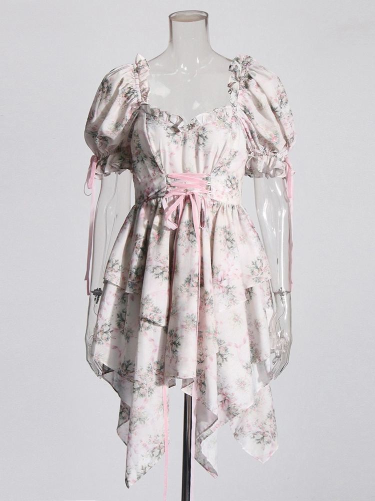 Cotton Tie  Scattered  fairy Mini Dresses New