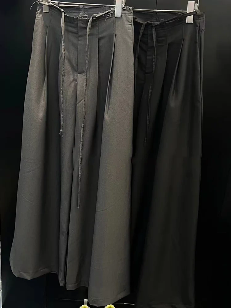 High Waist Loose fitting Straight Leg Draping Casual Pants New
