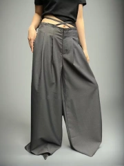 High Waist Loose fitting Straight Leg Draping Casual Pants New
