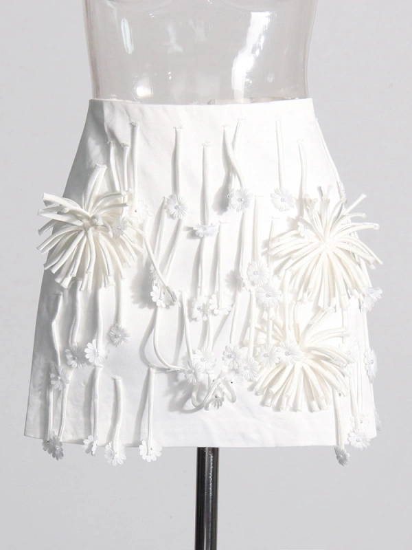 High Waist Fringe  Design Skirt  New