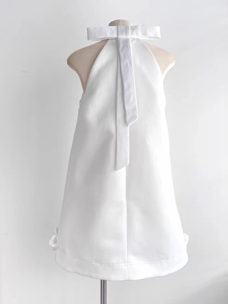 3D Flower Sleeveless halterneck  Dresses New