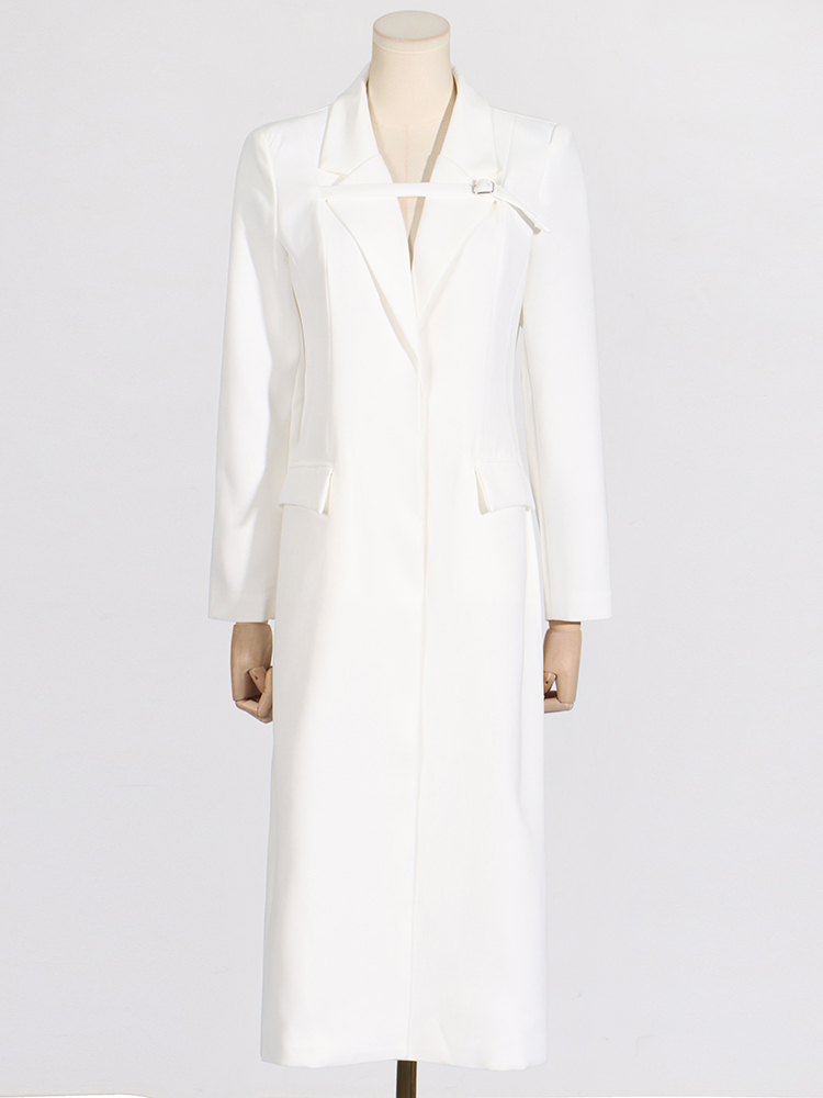 Slim Commuting Minimalist Trench Coat