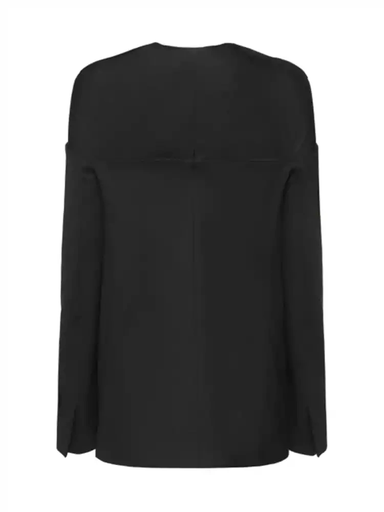 Hollow Out Twisted Cut Suit Blazer
