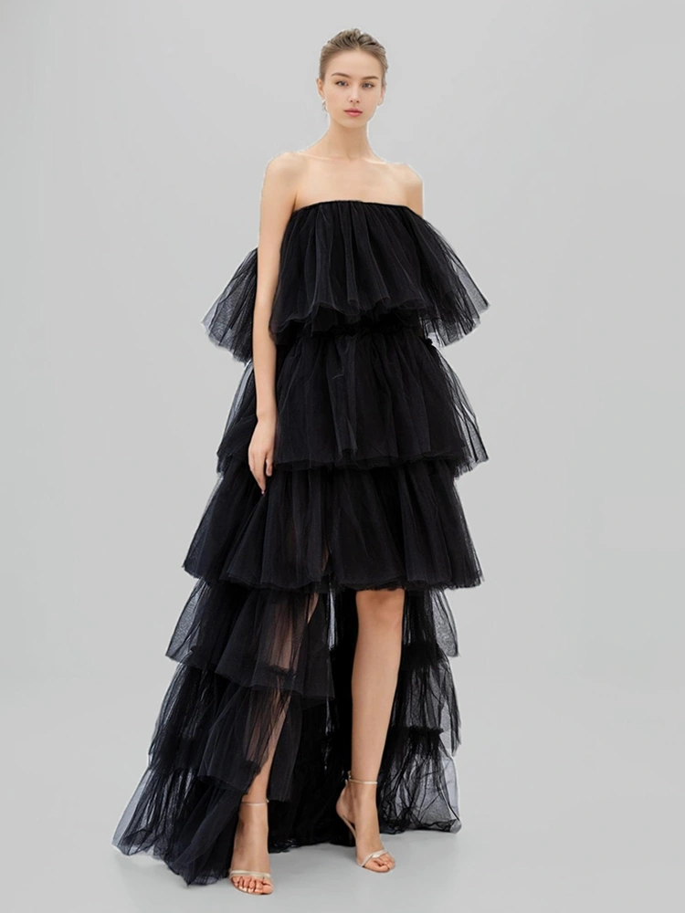Bra Mesh Cake Puffy Dresses