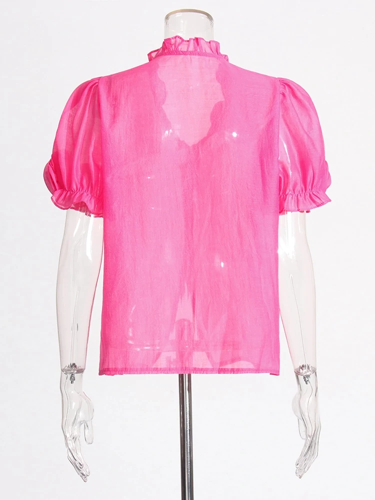 V Neck Short Sleeve Floral  Shirt Top New