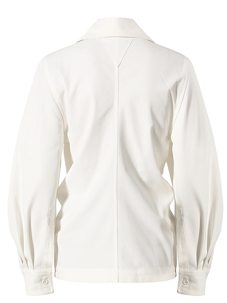 White Shirt With Strap Top New