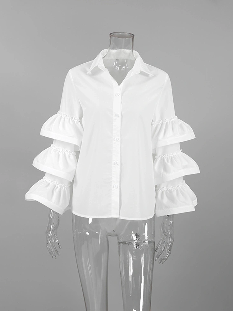Lotus Leaf Sleeve Shirt