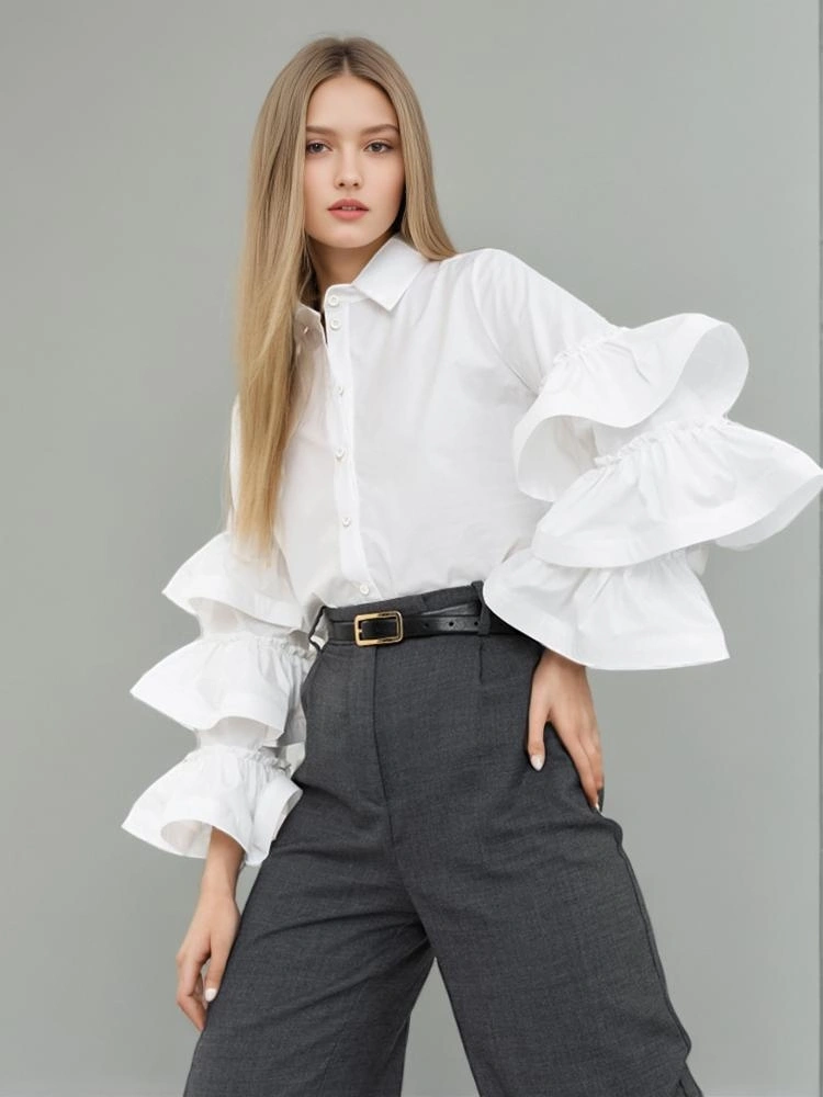 Lotus Leaf Sleeve Shirt