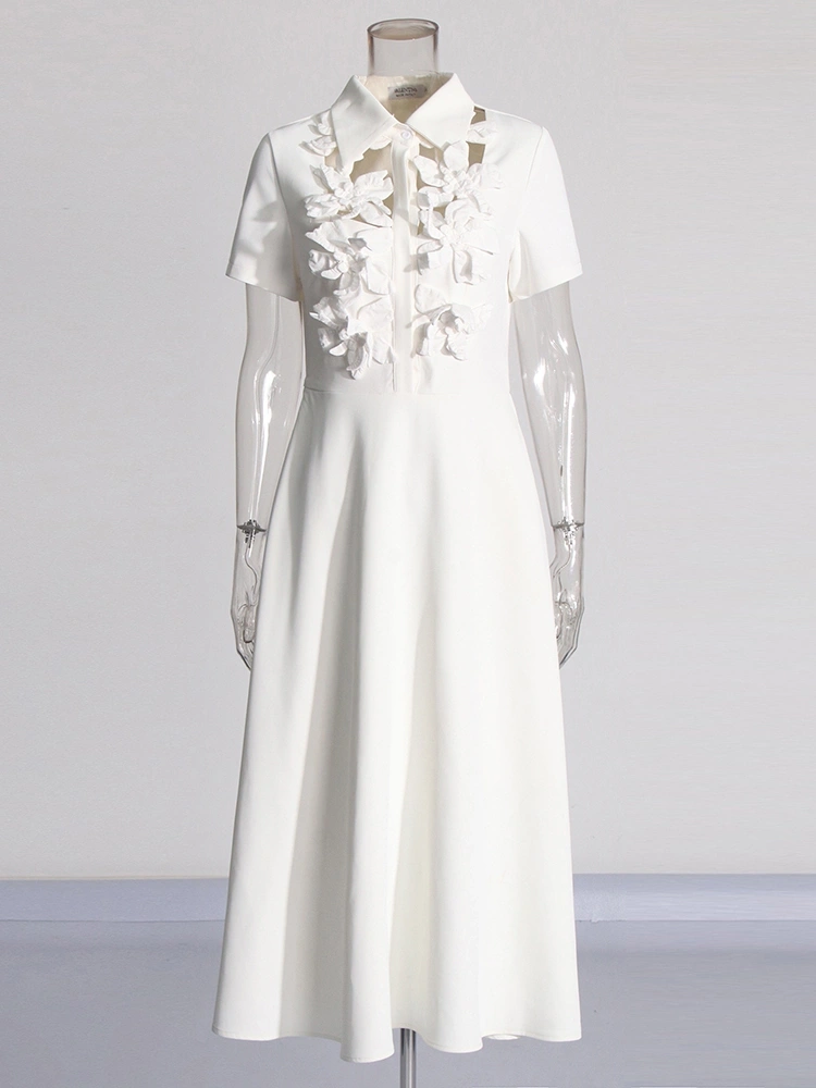 Flower Hollow Out Dresses