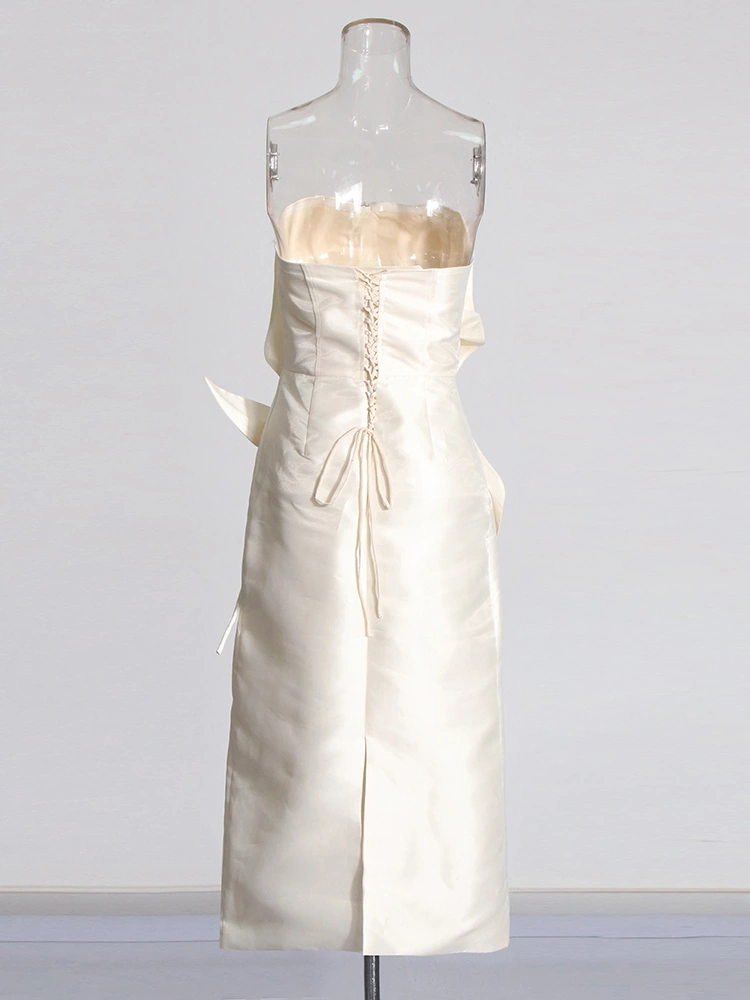 TWOTWINSTYLE Floral Strapless Dresses