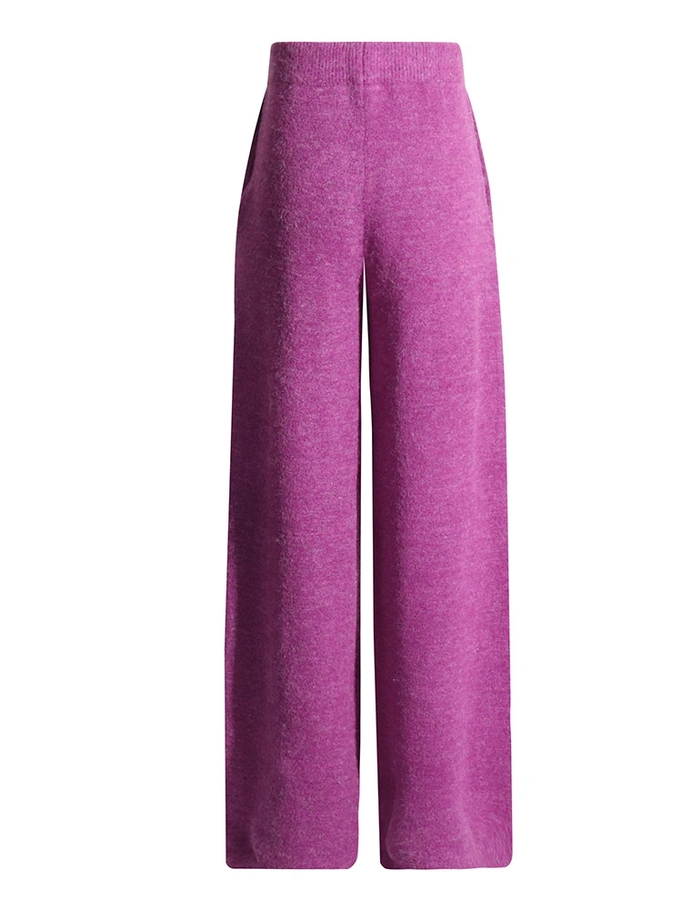 TWOTWINSTYLE Knitted Silt Sleeveless Top and Pant Set
