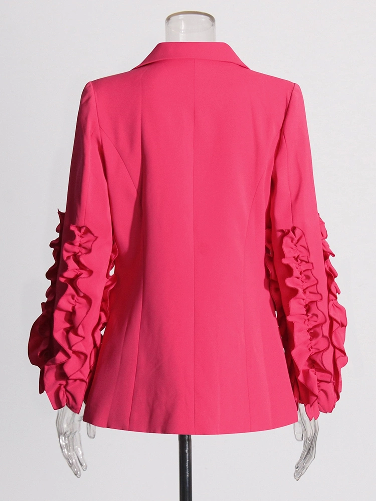TWOTWINSTYLE Loutus Leafs Sleeve Patchwork Two Piece