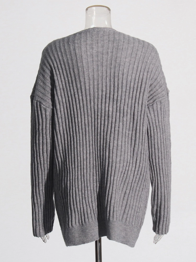 TWOTWINSTYLE V Neck Knitted Sweater Two Piece Set
