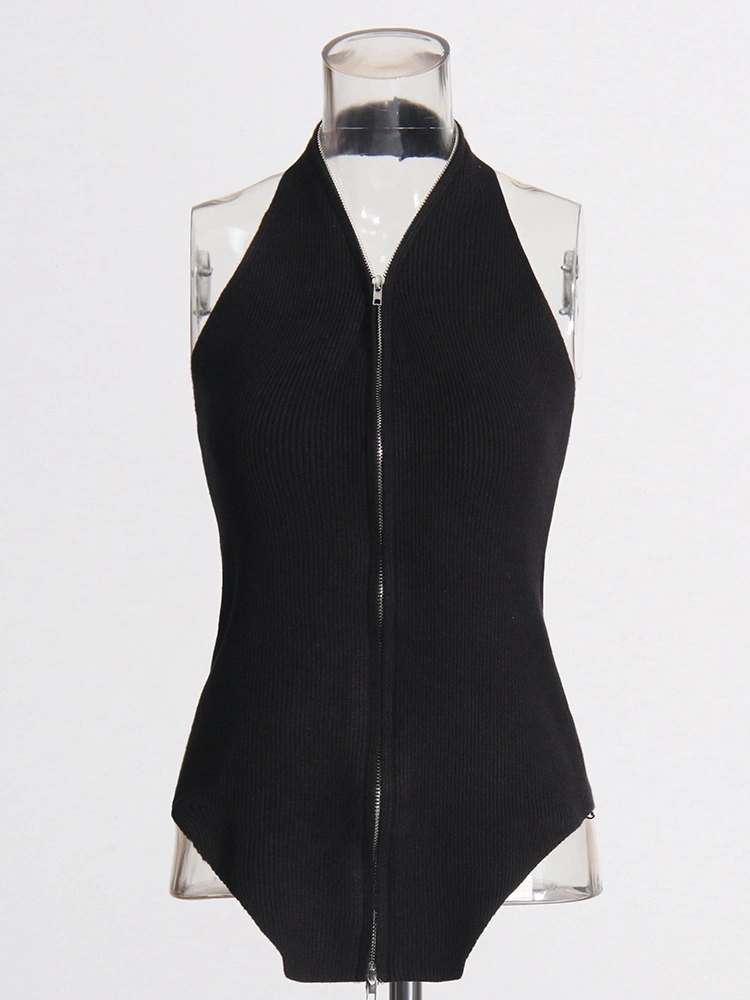 TWOTWINSTYLE Short Knitted Vest Two Piece Set