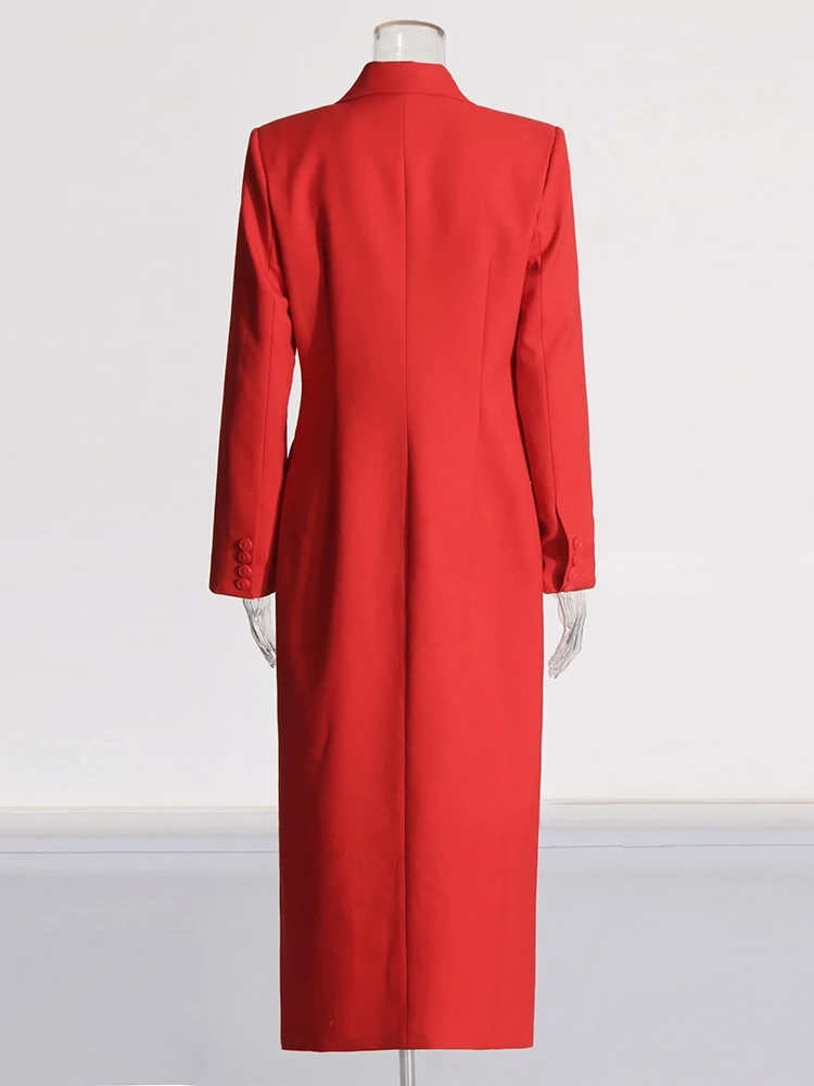TWOTWINSTYLE Slim Long Suit Jacket