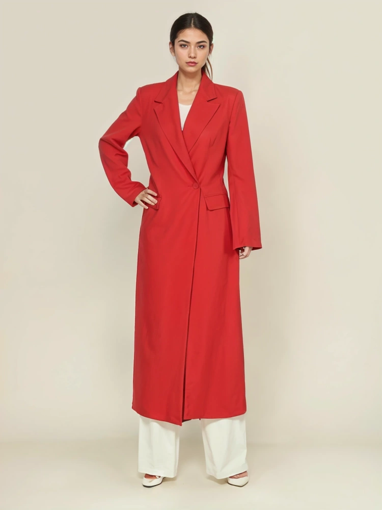 TWOTWINSTYLE Slim Long Suit Jacket