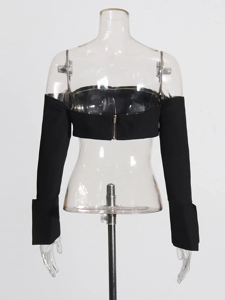 TWOTWINSTYLE One Shoulder Spliced Two Piece Set