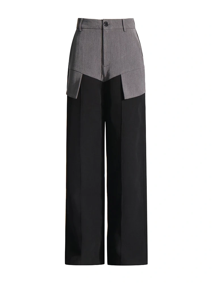 TWOTWINSTYLE One Shoulder Spliced Two Piece Set