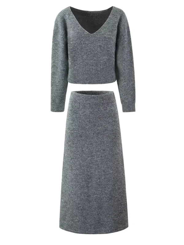 TWOTWINSTYLE Knitted Sweater Two PIece Set