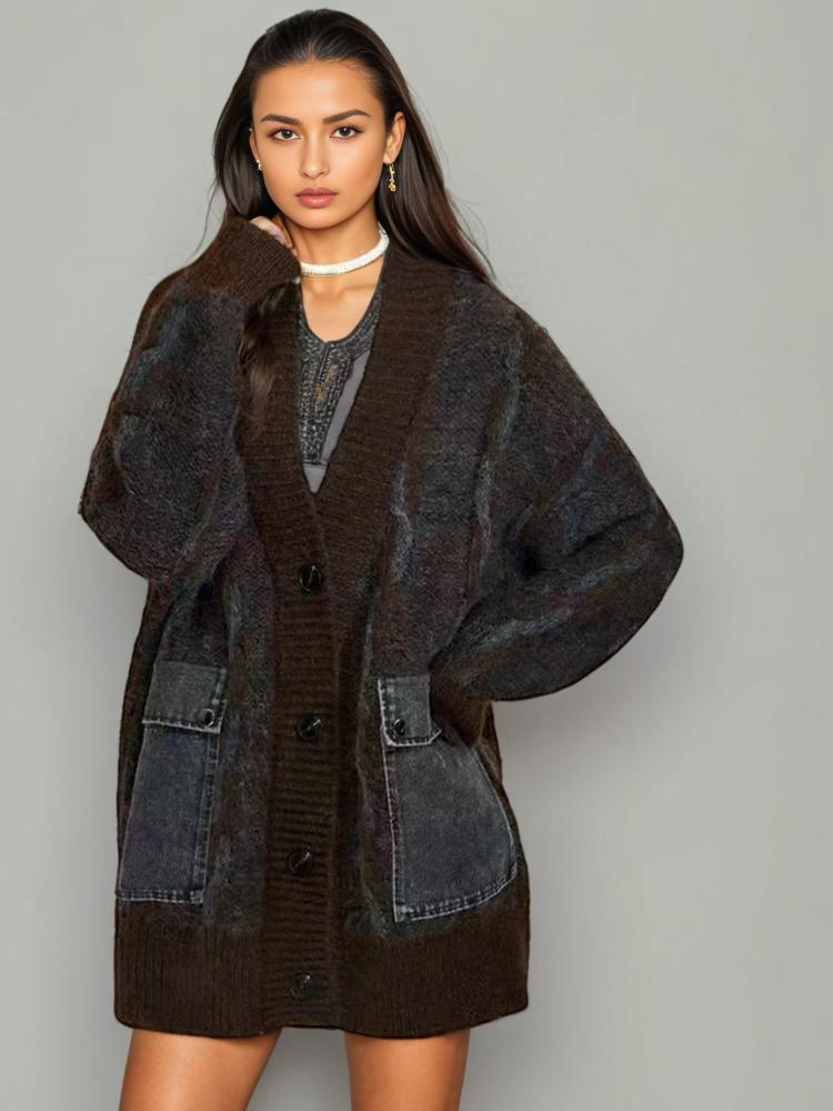 TWOTWINSTYLE Knitted Cardigan  Sweater Jacket