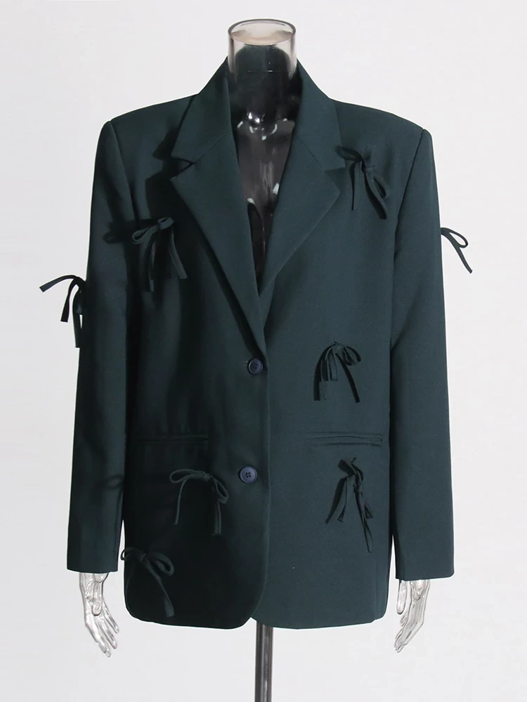 TWOTWINSTYLE Bow Silhouette Suit Jacket