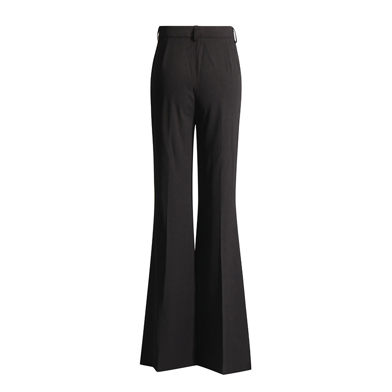 TWOTWINSTYLE Two Piece Set Notched Collor Long Sleeve Blazer High Waist Wide Leg Pants Sets