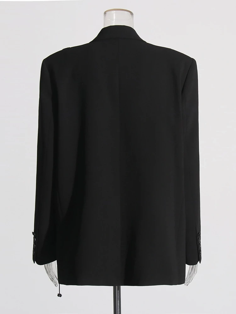 TWOTWINSTYLE Sequin Bow One Button Suit Jacket