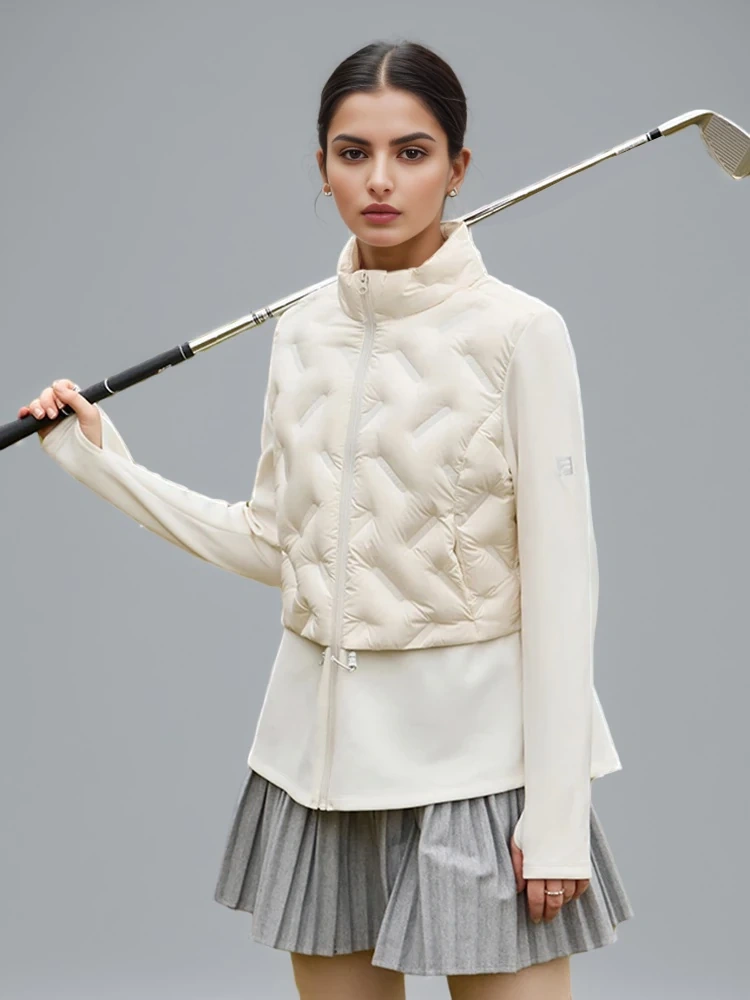 TWOTWINSTYLE Golf Little Waist Down Jacket