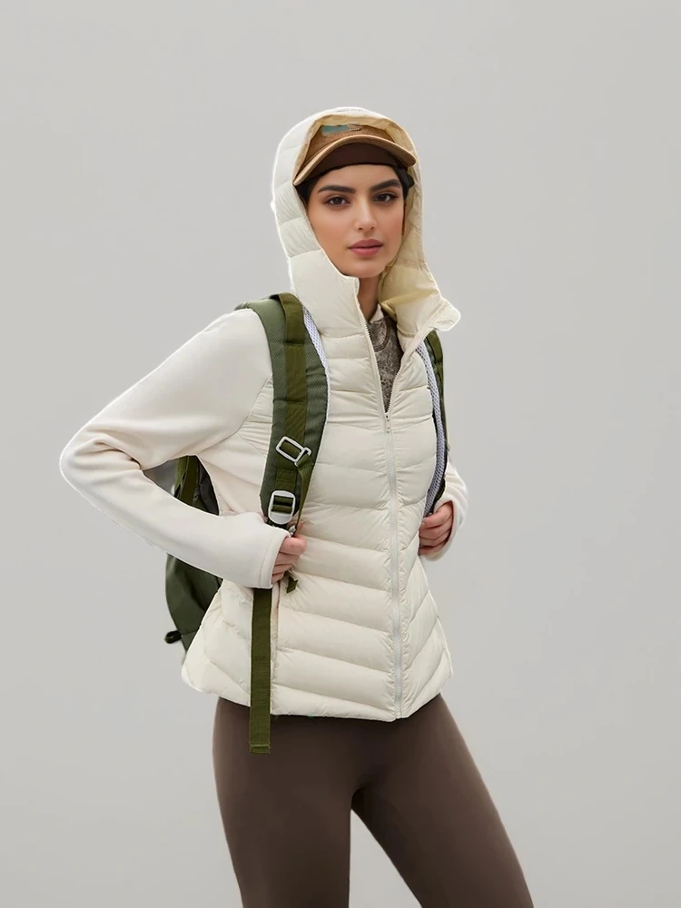 TWOTWINSTYLE Hooded High Waist Down Jacket