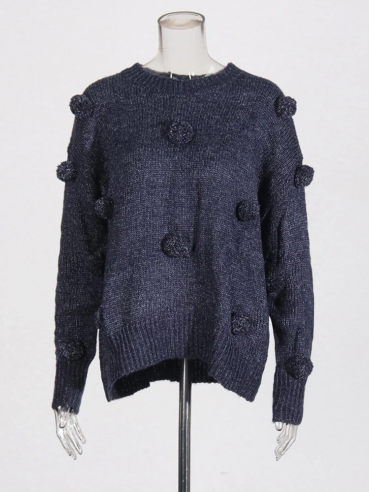TWOTWINSTYLE Loose Plus  Size Knit Sweater