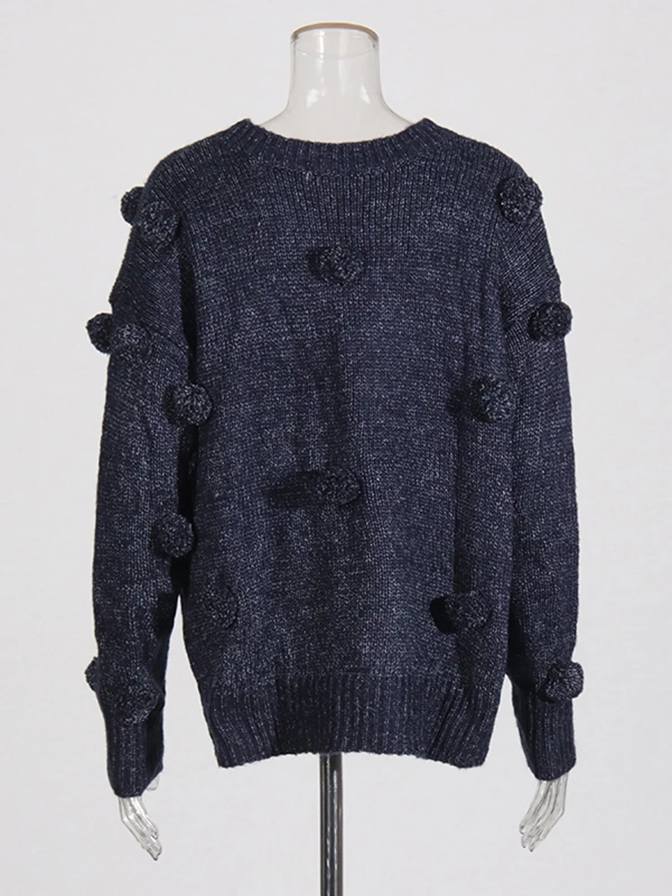 TWOTWINSTYLE Loose Plus  Size Knit Sweater
