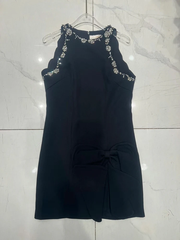 Diamonds Bow Sleeveless Formal Dresses New