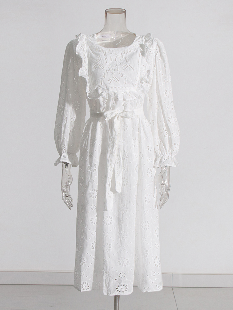 TWOTWINSTYLE Free Shipping Discont Dress White