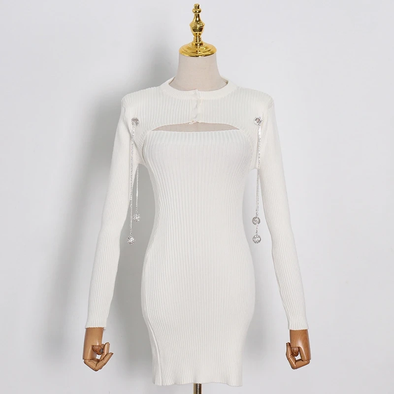 TWOTWINSTYLE Free Shipping Discont Dress White