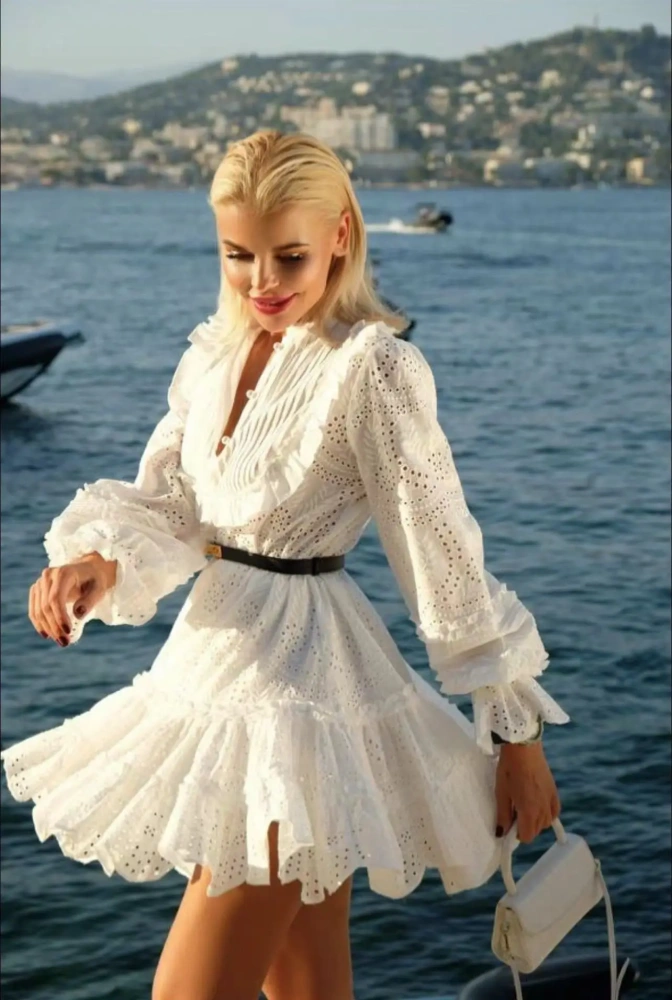 TWOTWINSTYLE Free Shipping Discont Dress White