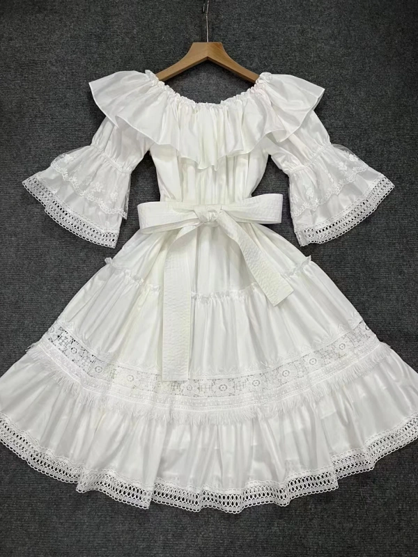 TWOTWINSTYLE Free Shipping Discont Dress White