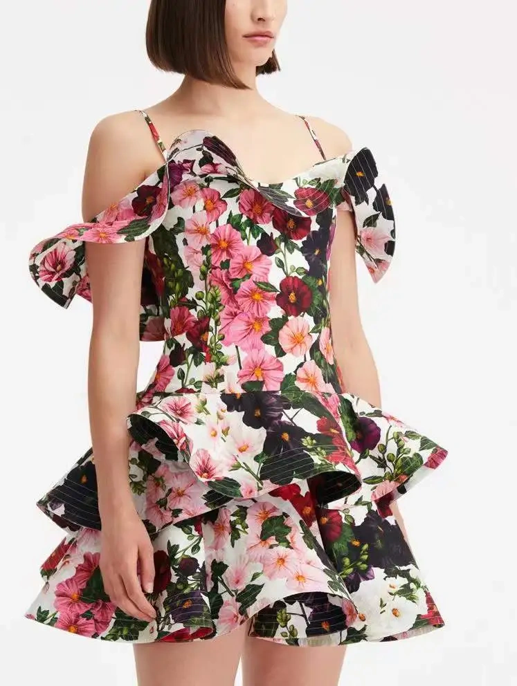 TWOTWINSTYLE Free Shipping Discont Dress Printed