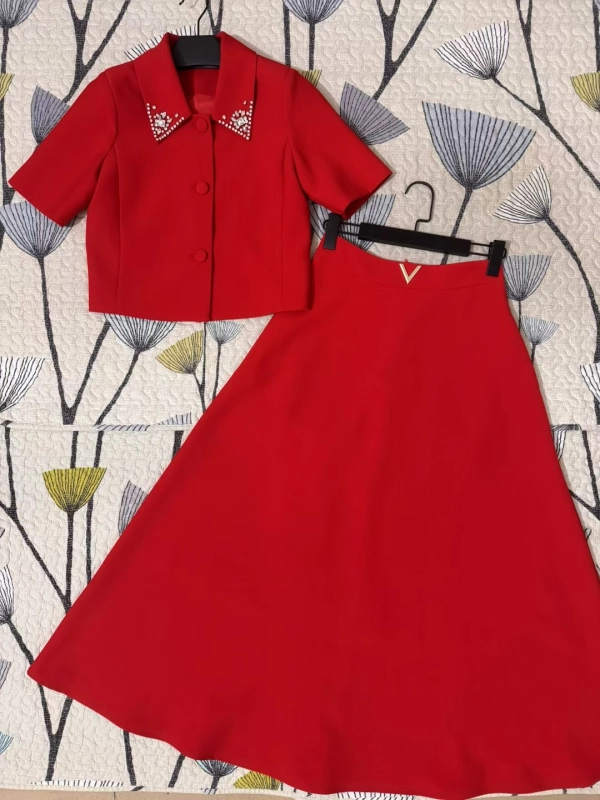 TWOTWINSTYLE Patchwork Diamonds Casual Two Piece Set