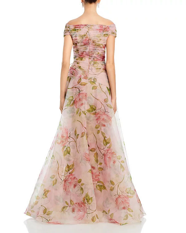 TWOTWINSTYLE Vintage Printing High Waist Maxi Dress