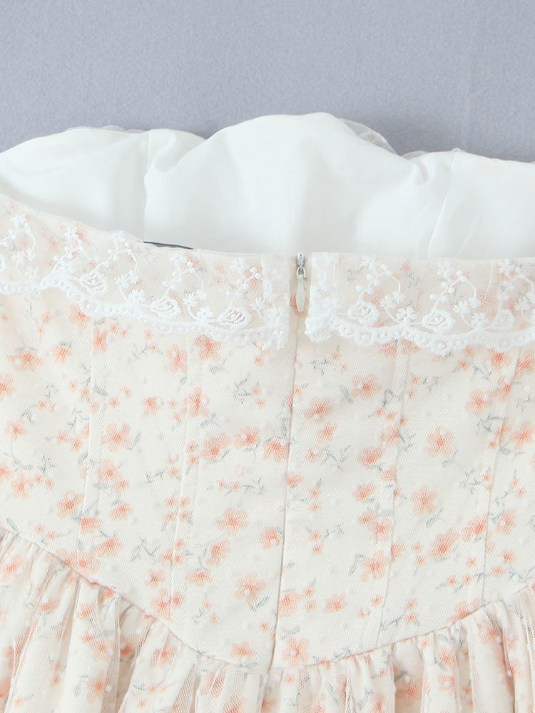 TWOTWINSTYLE Patchwork Lace Up Mini Dress