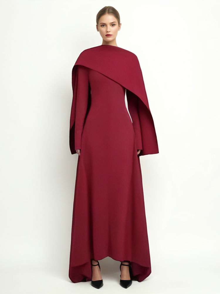 TWOTWINSTYLE Irregular Solid Temperament Dress