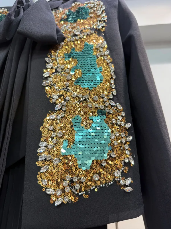 TWOTWINSTYLE Patchwork Diamonds Hit Colour Two Pieces Sets