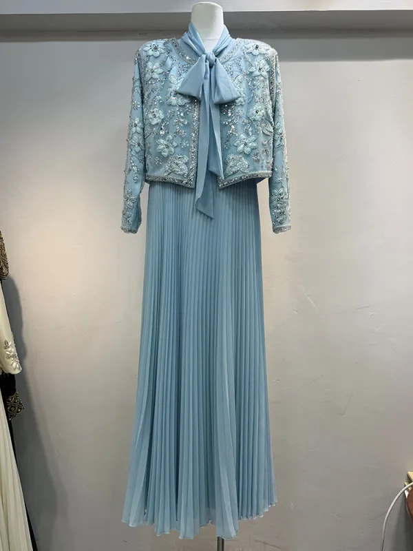 TWOTWINSTYLE Patchwork Sequin Loose Two Pieces Sets