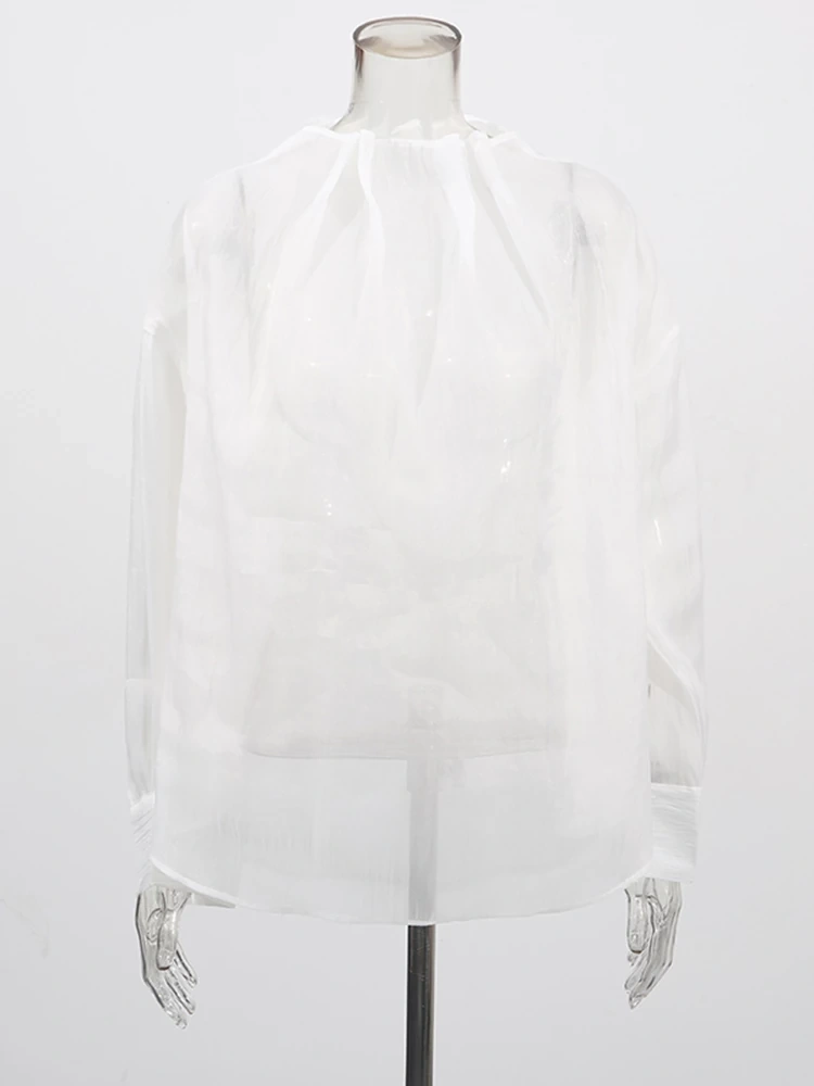 TWOTWINSTYLE Folded Collar Design Shirt