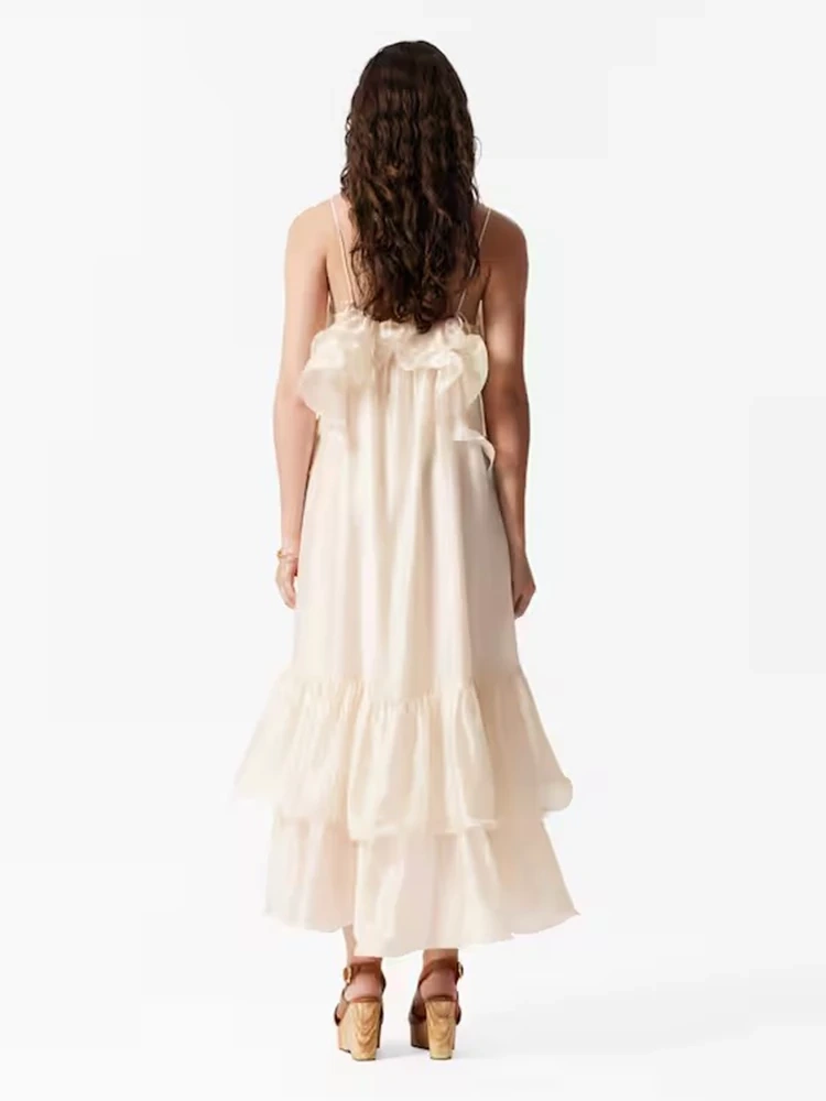 TWOTWINSTYLE Printed Strapless Maxi Dress