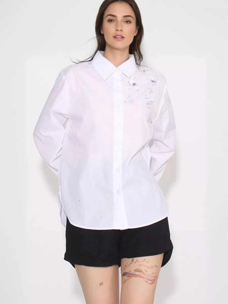 TWOTWINSTYLE Jewelry Decorative Shirt