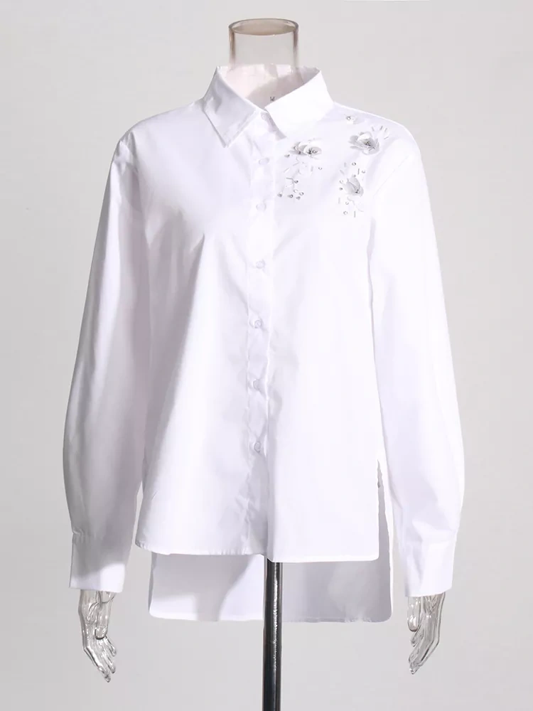 TWOTWINSTYLE Jewelry Decorative Shirt
