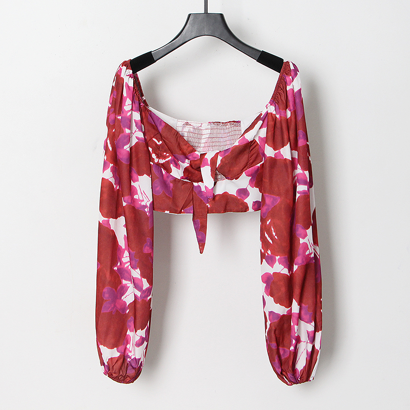TWOTWINSTYLE Colorblock Print Two Piece Set